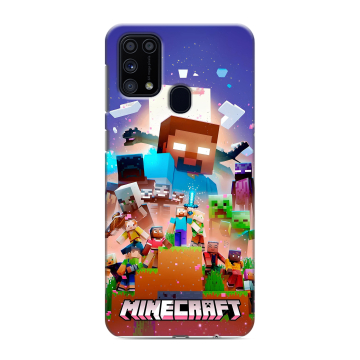 Силиконовый чехол на Samsung Galaxy M31 с принтом Майнкрафт Minecraft Силиконовый чехол на Samsung Galaxy M31 с принтом Майнкрафт Minecraft