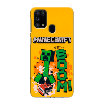 Силиконовый чехол на Samsung Galaxy M31 с принтом Майнкрафт Minecraft Силиконовый чехол на Samsung Galaxy M31 с принтом Майнкрафт Minecraft