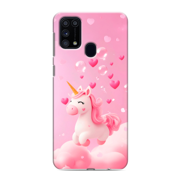 Силиконовый чехол на Samsung Galaxy M31 с принтом Единорог Силиконовый чехол на Samsung Galaxy M31 с принтом Единорог
