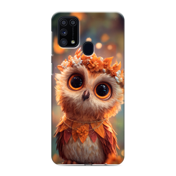 Силиконовый чехол на Samsung Galaxy M31 с принтом Милая сова Силиконовый чехол на Samsung Galaxy M31 с принтом Милая сова