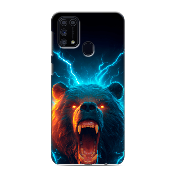 Силиконовый чехол на Samsung Galaxy M31 с принтом Медведь Силиконовый чехол на Samsung Galaxy M31 с принтом Медведь
