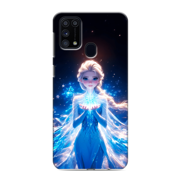 Силиконовый чехол на Samsung Galaxy M31 с принтом Холодное сердце Frozen Силиконовый чехол на Samsung Galaxy M31 с принтом Холодное сердце Frozen