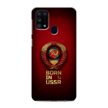 Силиконовый чехол на Samsung Galaxy M31 с принтом Флаг Герб СССР Силиконовый чехол на Samsung Galaxy M31 с принтом Флаг Герб СССР