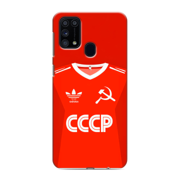Силиконовый чехол на Samsung Galaxy M31 с принтом Флаг Герб СССР Силиконовый чехол на Samsung Galaxy M31 с принтом Флаг Герб СССР