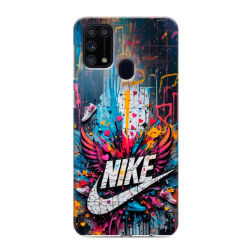 Силиконовый чехол на Samsung Galaxy M31 с принтом Nike Найк Силиконовый чехол на Samsung Galaxy M31 с принтом Nike Найк