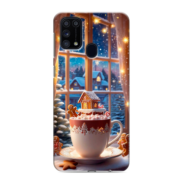 Силиконовый чехол на Samsung Galaxy M31 с принтом Новый год Силиконовый чехол на Samsung Galaxy M31 с принтом Новый год