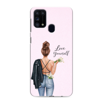 Силиконовый чехол на Samsung Galaxy M31 с принтом женский Силиконовый чехол на Samsung Galaxy M31 с принтом женский