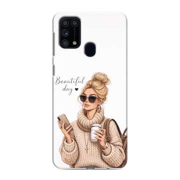 Силиконовый чехол на Samsung Galaxy M31 с принтом женский Силиконовый чехол на Samsung Galaxy M31 с принтом женский