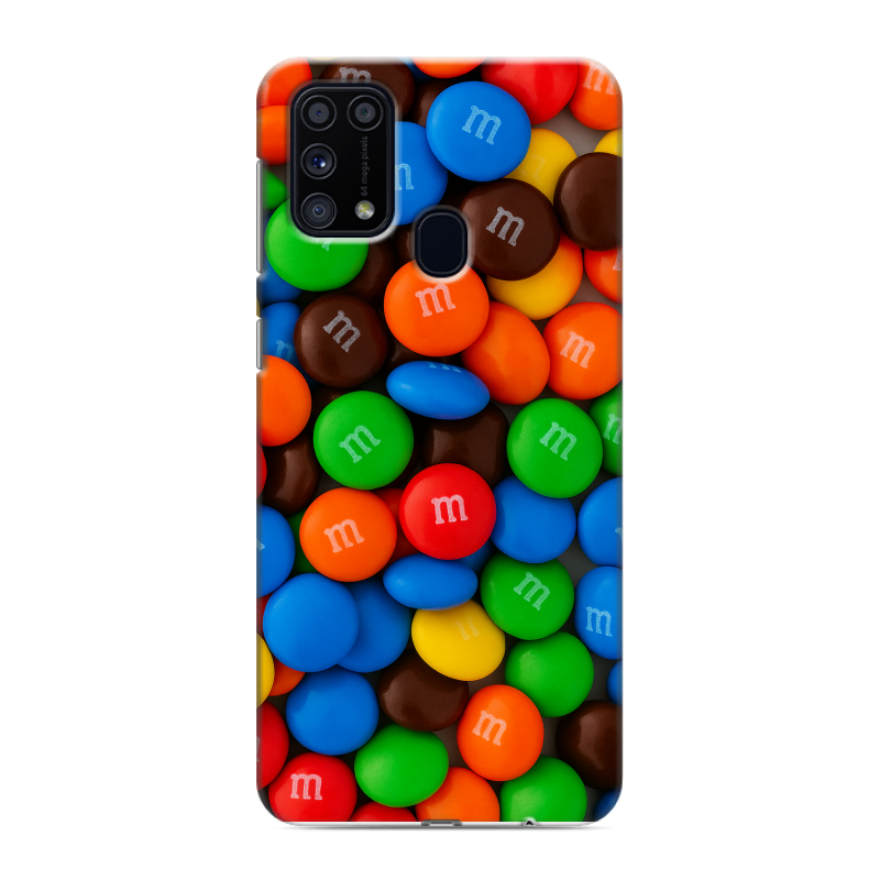 Силиконовый чехол на Samsung Galaxy M31 с принтом Конфеты Силиконовый чехол на Samsung Galaxy M31 с принтом Конфеты