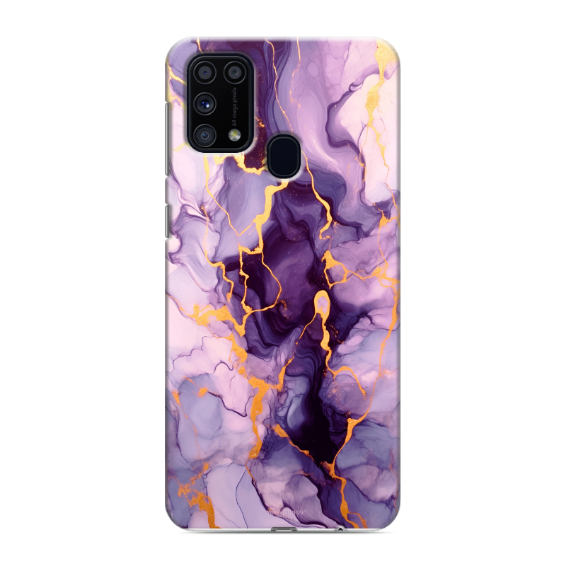 Силиконовый противоударный чехол на Samsung Galaxy M31 с принтом Мрамор Силиконовый противоударный чехол на Samsung Galaxy M31 с принтом Мрамор