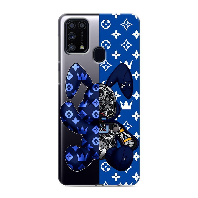 Силиконовый противоударный чехол на Samsung Galaxy M31 с принтом Луи робот Силиконовый противоударный чехол на Samsung Galaxy M31 с принтом Луи робот