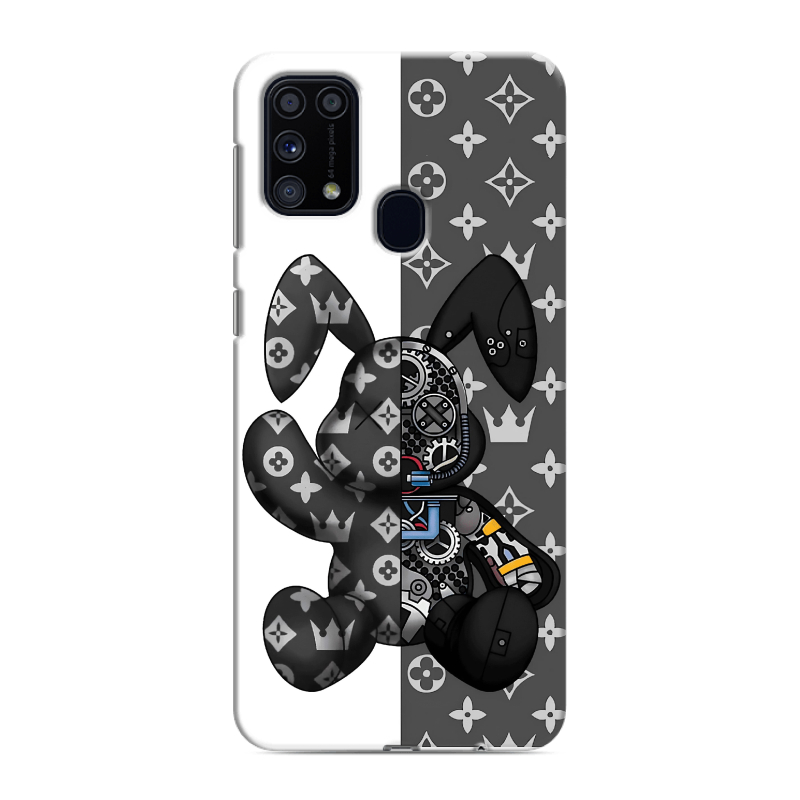Силиконовый противоударный чехол на Samsung Galaxy M31 с принтом Луи робот Силиконовый противоударный чехол на Samsung Galaxy M31 с принтом Луи робот
