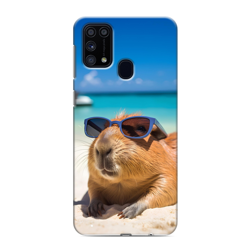 Силиконовый чехол на Samsung Galaxy M31 с принтом Капибара Силиконовый чехол на Samsung Galaxy M31 с принтом Капибара