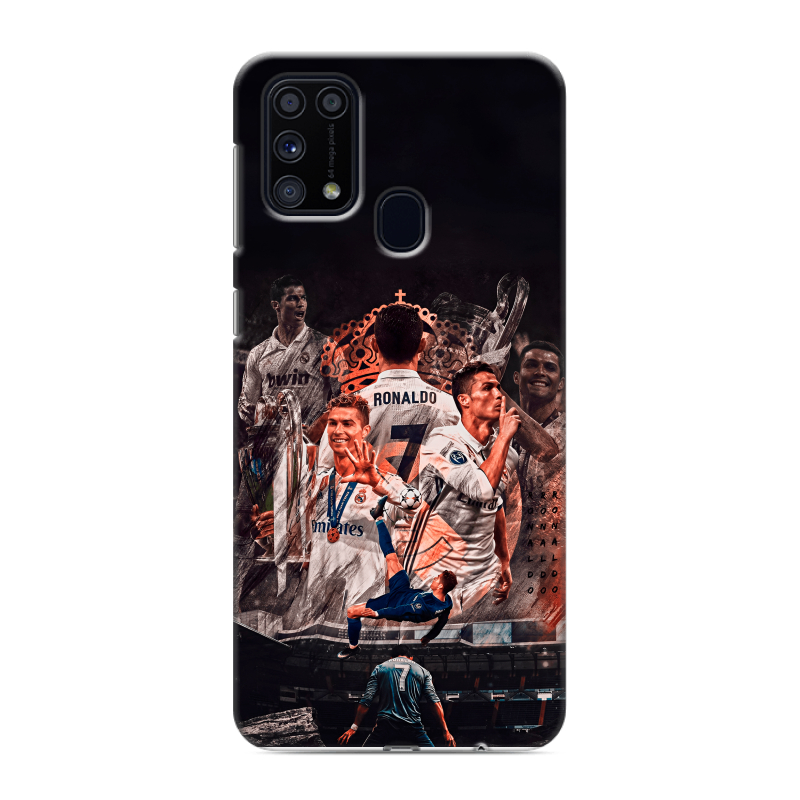 Силиконовый противоударный чехол на Samsung Galaxy M31 с принтом Реал Роналдо Real Ronaldo Силиконовый противоударный чехол на Samsung Galaxy M31 с принтом Реал Роналдо Real Ronaldo