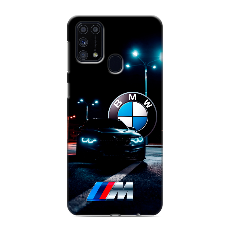 Силиконовый противоударный чехол на Samsung Galaxy M31 с принтом БМВ BMW Силиконовый противоударный чехол на Samsung Galaxy M31 с принтом БМВ BMW