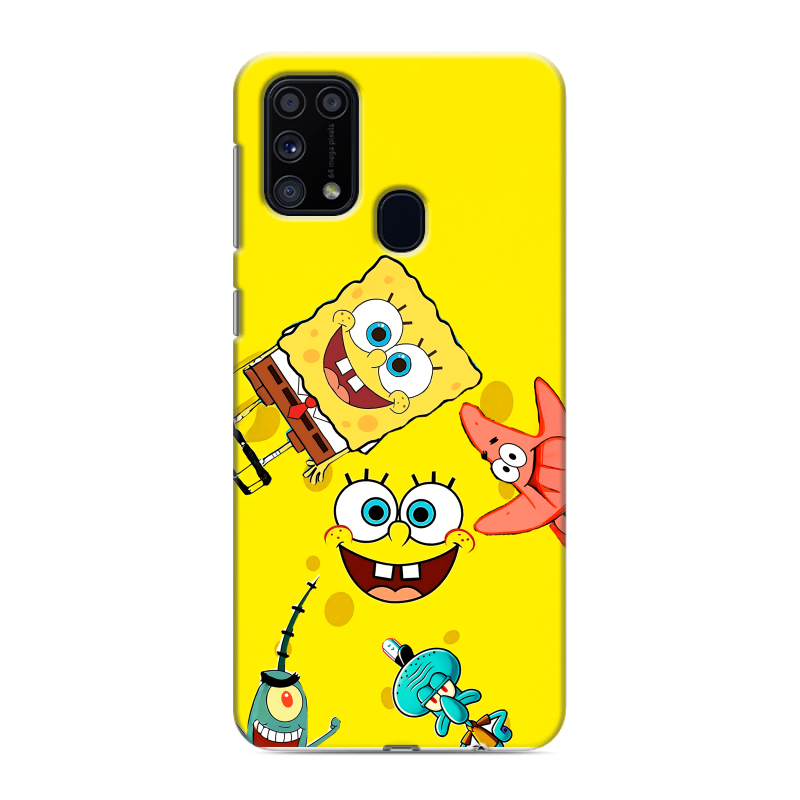Силиконовый чехол на Samsung Galaxy M31 с принтом Спанч боб Спанчбоб Силиконовый чехол на Samsung Galaxy M31 с принтом Спанч боб Спанчбоб
