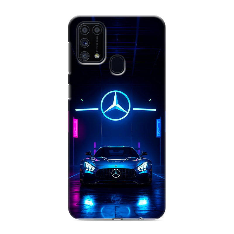Силиконовый чехол на Samsung Galaxy M31 с принтом Mercedes Мерседес Силиконовый чехол на Samsung Galaxy M31 с принтом Mercedes Мерседес