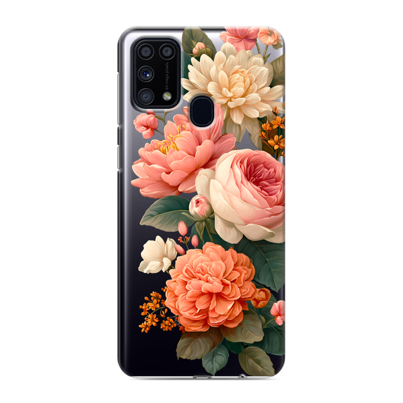 Силиконовый чехол на Samsung Galaxy M31 с принтом цветы Силиконовый чехол на Samsung Galaxy M31 с принтом цветы