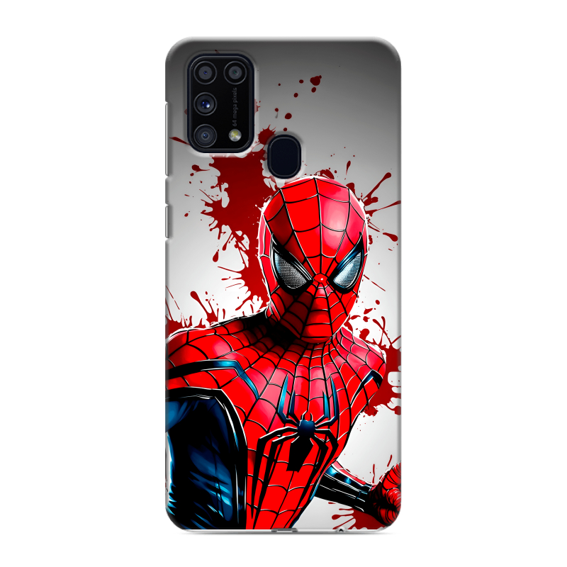 Силиконовый чехол на Samsung Galaxy M31 с принтом Spiderman Человек паук Силиконовый чехол на Samsung Galaxy M31 с принтом Spiderman Человек паук