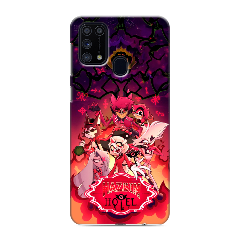 Силиконовый противоударный чехол на Samsung Galaxy M31 с принтом Hazbin Hotel Отель Хазбин Силиконовый противоударный чехол на Samsung Galaxy M31 с принтом Hazbin Hotel Отель Хазбин