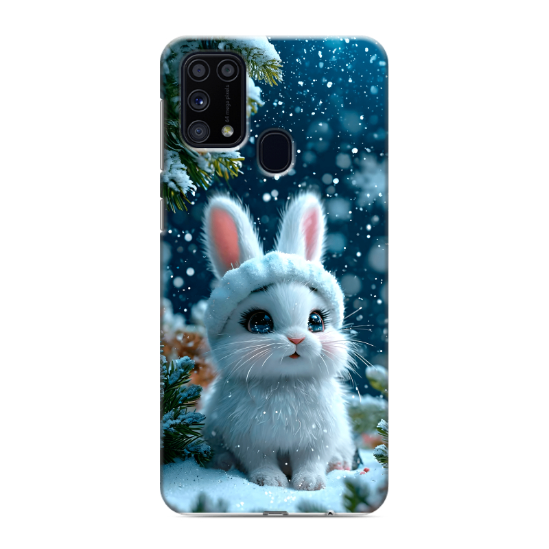 Силиконовый противоударный чехол на Samsung Galaxy M31 с принтом Новый год Силиконовый противоударный чехол на Samsung Galaxy M31 с принтом Новый год