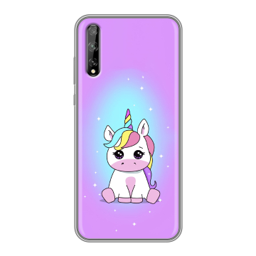 Силиконовый чехол на Huawei Y8p с принтом Единорог Силиконовый чехол на Huawei Y8p с принтом Единорог