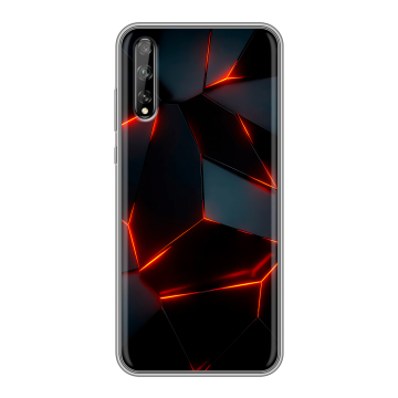 Силиконовый чехол на Huawei Y8p с принтом Яркие абстракции Силиконовый чехол на Huawei Y8p с принтом Яркие абстракции