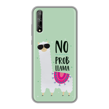 Силиконовый чехол на Huawei Y8p с принтом Лама Силиконовый чехол на Huawei Y8p с принтом Лама