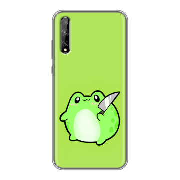Силиконовый чехол на Huawei Y8p с принтом Лягушенок Силиконовый чехол на Huawei Y8p с принтом Лягушенок
