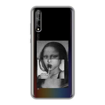 Силиконовый чехол на Huawei Y8p с принтом Мона Лиза Силиконовый чехол на Huawei Y8p с принтом Мона Лиза