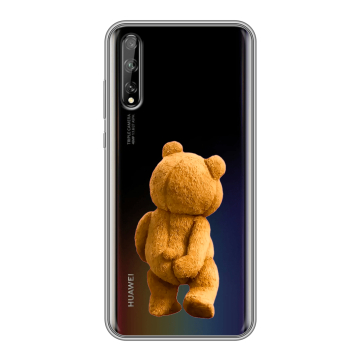 Силиконовый чехол на Huawei Y8p с принтом Медведь Силиконовый чехол на Huawei Y8p с принтом Медведь