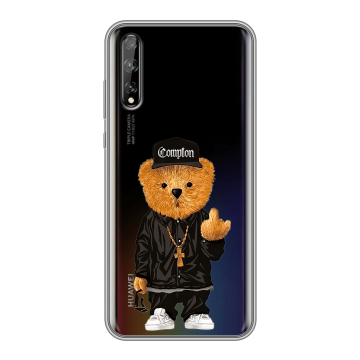 Силиконовый чехол на Huawei Y8p с принтом Плюшевый медведь Силиконовый чехол на Huawei Y8p с принтом Плюшевый медведь