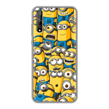 Силиконовый чехол на Huawei Y8p с принтом Миньоны Силиконовый чехол на Huawei Y8p с принтом Миньоны