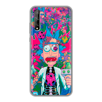 Силиконовый чехол на Huawei Y8p с принтом Рик и Морти Rick Morty Силиконовый чехол на Huawei Y8p с принтом Рик и Морти Rick Morty