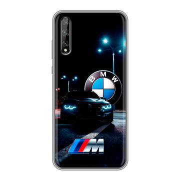Силиконовый чехол на Huawei Y8p с принтом БМВ BMW