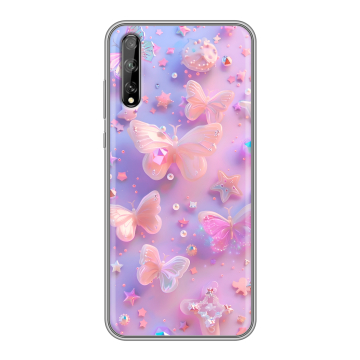 Силиконовый чехол на Huawei Y8p с принтом Бабочки
