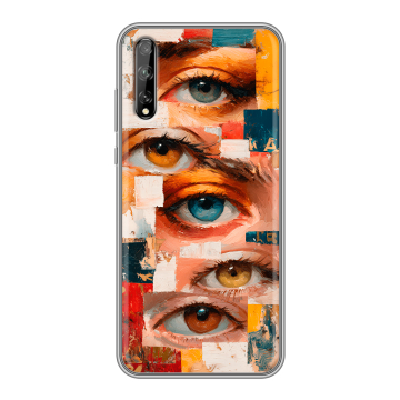 Силиконовый чехол на Huawei Y8p с принтом Модный принт