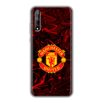 Силиконовый чехол на Huawei Y8p с принтом Manchester United Силиконовый чехол на Huawei Y8p с принтом Manchester United