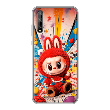 Силиконовый чехол на Huawei Y8p с принтом Labubu Лабубу Силиконовый чехол на Huawei Y8p с принтом Labubu Лабубу