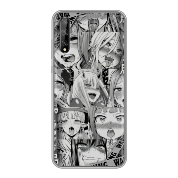 Силиконовый чехол на Huawei Y8p с принтом Ahegao Ахегао Аниме Силиконовый чехол на Huawei Y8p с принтом Ahegao Ахегао Аниме