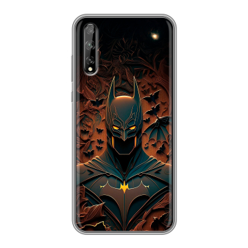 Силиконовый чехол на Huawei Y8p с принтом Batman Бэтмен Силиконовый чехол на Huawei Y8p с принтом Batman Бэтмен