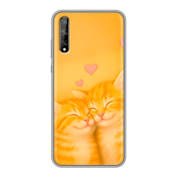 Силиконовый чехол на Huawei Y8p с принтом Милые котята Силиконовый чехол на Huawei Y8p с принтом Милые котята