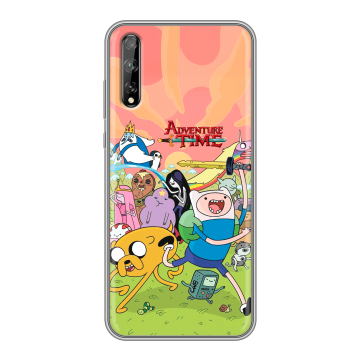 Силиконовый чехол на Huawei Y8p с принтом Adventure time Время приключений Силиконовый чехол на Huawei Y8p с принтом Adventure time Время приключений