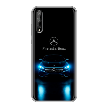 Силиконовый чехол на Huawei Y8p с принтом Mercedes Мерседес