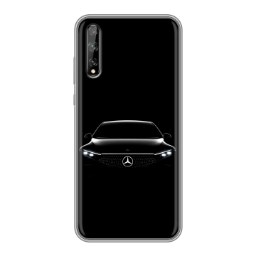 Силиконовый чехол на Huawei Y8p с принтом Mercedes Мерседес Силиконовый чехол на Huawei Y8p с принтом Mercedes Мерседес