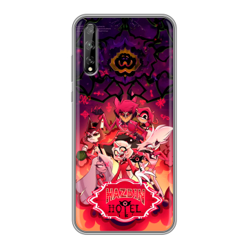 Силиконовый чехол на Huawei Y8p с принтом Hazbin Hotel Отель Хазбин Силиконовый чехол на Huawei Y8p с принтом Hazbin Hotel Отель Хазбин