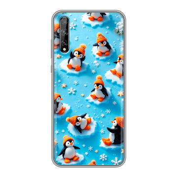 Силиконовый чехол на Huawei Y8p с принтом Новый год Силиконовый чехол на Huawei Y8p с принтом Новый год