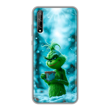 Силиконовый чехол на Huawei Y8p с принтом Новый год гринч Силиконовый чехол на Huawei Y8p с принтом Новый год гринч