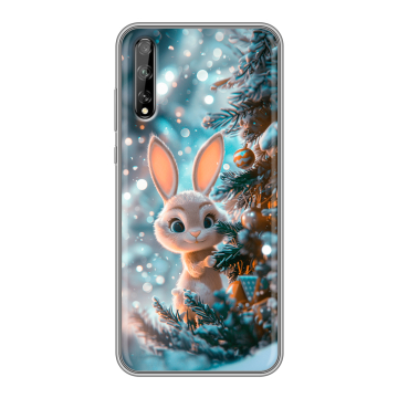 Силиконовый чехол на Huawei Y8p с принтом Новый год Силиконовый чехол на Huawei Y8p с принтом Новый год