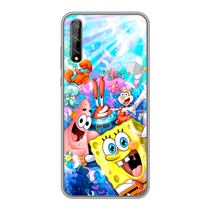 Пластиковый чехол на Huawei Y8p с принтом спанчбоб спанч боб Пластиковый чехол на Huawei Y8p с принтом спанчбоб спанч боб